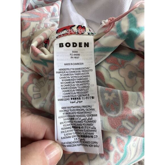 Boden Pink and White Bikini with Ruffled Details - Picture 5 of 7